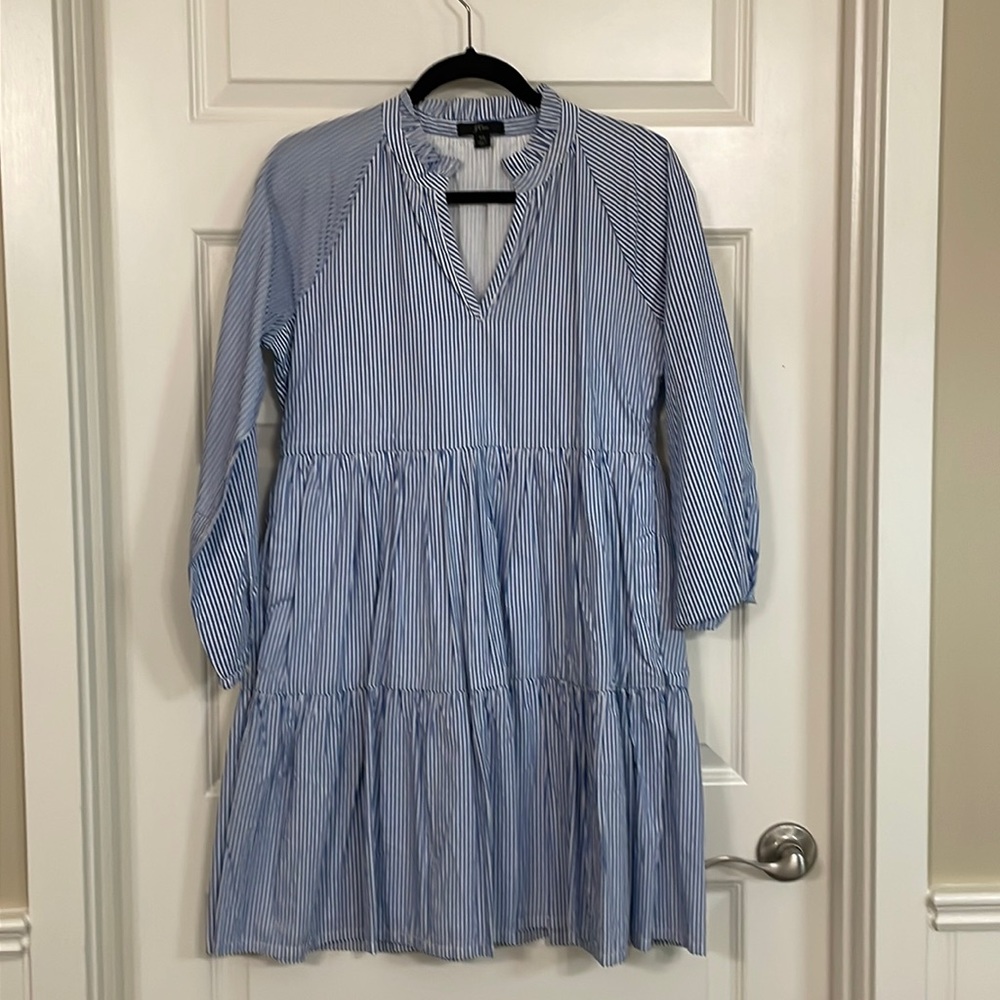 J Crew Tiered Mini Dress with Pockets!